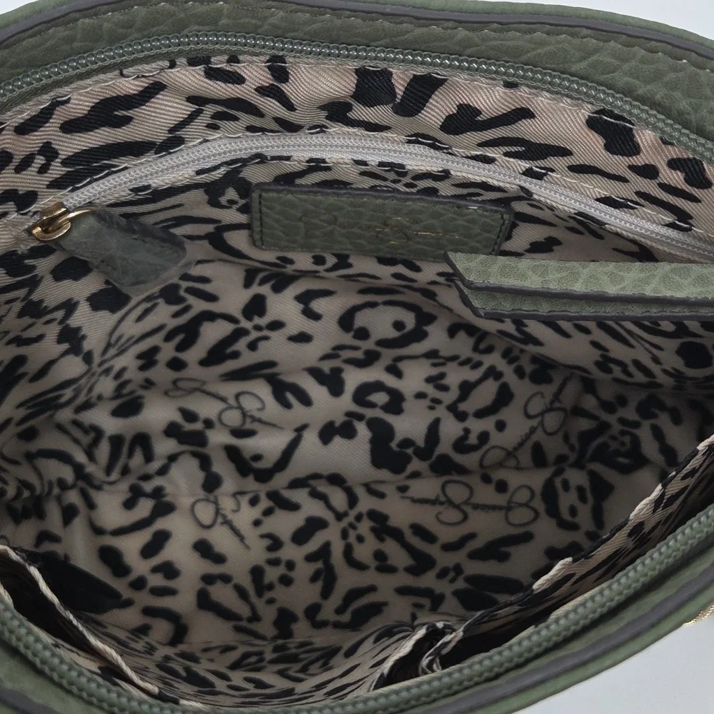 Jessica Simpson Olive Crossbody Bag with Snakeskin Detail NWT